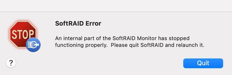 softraid 603 error