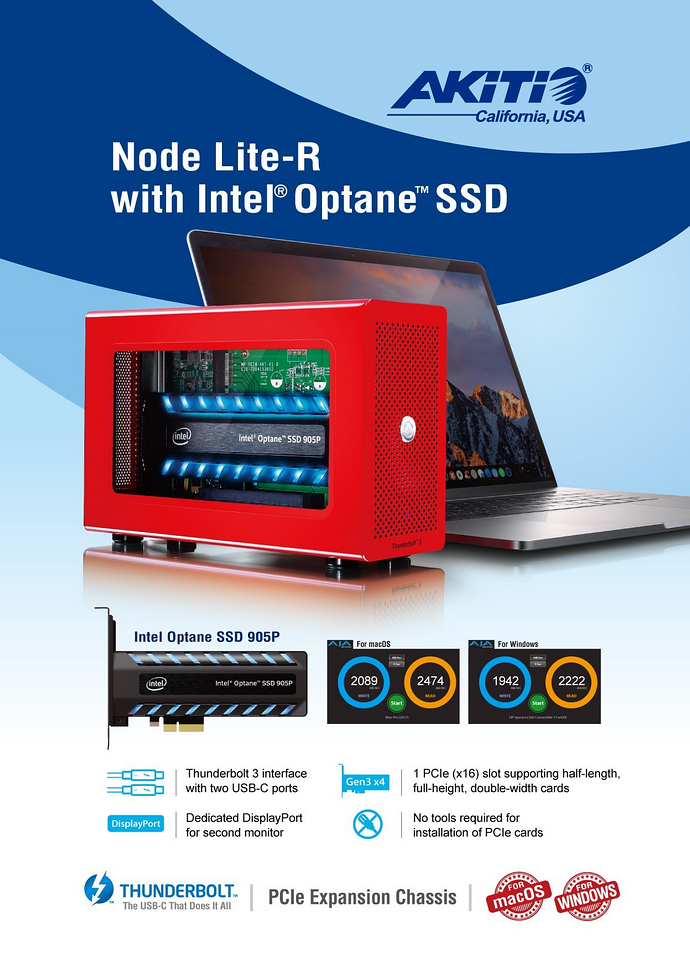 node lite r optane ssd