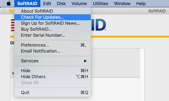 softraid macos check updates